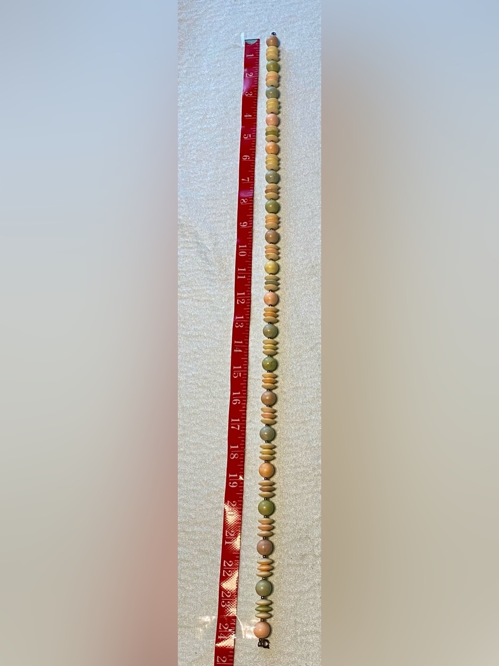 Plastic beaded necklace